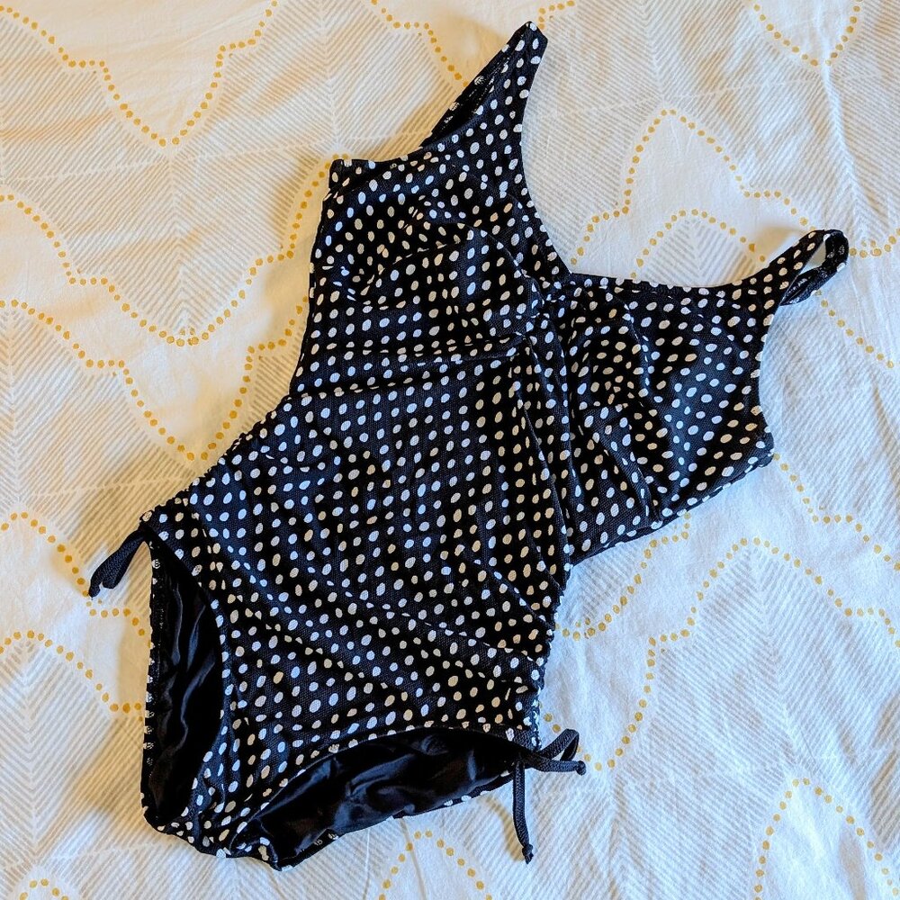 Fantasie Santa Monica Underwire One-Piece Swimsuit In Black/ White - 36FF/36H